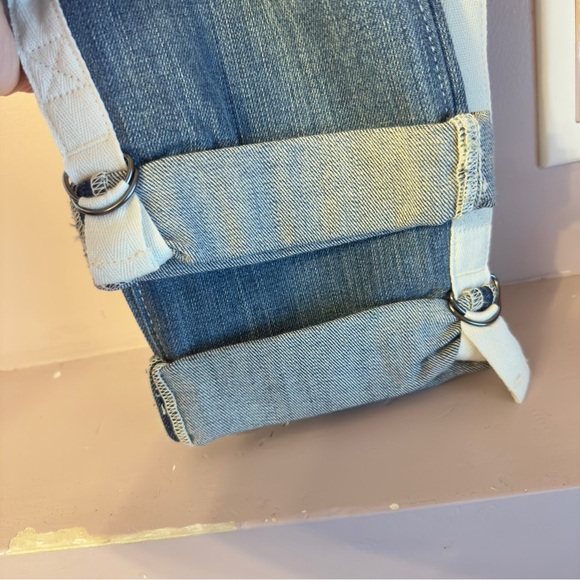 True Religion Starr Cropped Straight Pants Blue Women Size 25 - Picture 4 of 10